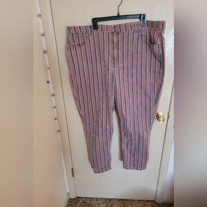 American Eagle Multicolor Striped Mom Jeans Womens Plus Size 22 Long